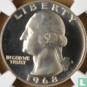 Vereinigte Staaten ¼ Dollar 1968 (PP) - Bild 1