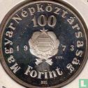 Hungary 100 forint 1973 (PROOF) "150th anniversary Birth of Sándor Petöfi" - Image 1