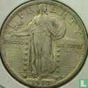 Verenigde Staten ¼ dollar 1917 (type 2 - zonder letter) - Afbeelding 1