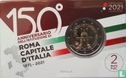 Italië 2 euro 2021 (coincard) "150th anniversary Proclamation of Rome as the Capital of Italy" - Afbeelding 1