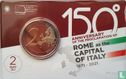 Italië 2 euro 2021 (coincard) "150th anniversary Proclamation of Rome as the Capital of Italy" - Afbeelding 2