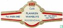 Café PLANKEN WAMBUYS Roosendaal - Tel. 01650-3482 - W. van Oers van Hees - Image 1