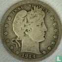 Vereinigte Staaten ¼ Dollar 1914 (ohne Buchstabe) - Bild 1