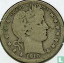 Verenigde Staten ¼ dollar 1910 (zonder letter) - Afbeelding 1