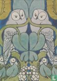 The owl textile design, 1897 - Afbeelding 1