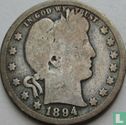 Vereinigte Staaten ¼ Dollar 1894 (O ganz rechts) - Bild 1