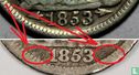 États-Unis ½ dime 1853 (sans flèches - sans lettre) - Image 3