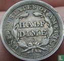 États-Unis ½ dime 1855 (O) - Image 2