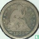 États-Unis ¼ dollar 1854 (sans lettre) - Image 1