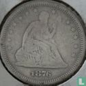 États-Unis ¼ dollar 1876 (S) - Image 1