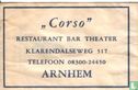 "Corso" Restaurant Bar Theater - Image 1