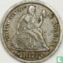 États-Unis 1 dime 1874 (sans lettre) - Image 1