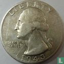 United States ¼ dollar 1943 (S) - Image 1
