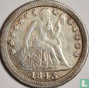 United States 1 dime 1843 (O) - Image 1