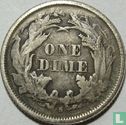 États-Unis 1 dime 1875 (S sous la couronne) - Image 2