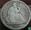 États-Unis 1 dime 1838 (sans lettre - type 2) - Image 1