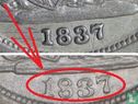 États-Unis 1 dime 1837 (Seated Liberty - grande date) - Image 3