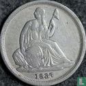 États-Unis 1 dime 1837 (Seated Liberty - petite date) - Image 1