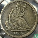 États-Unis ½ dime 1837 (Seated Liberty - petite date) - Image 1