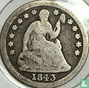 United States ½ dime 1843 - Image 1