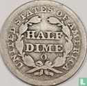 United States ½ dime 1849 (O) - Image 2