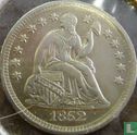 États-Unis ½ dime 1852 (sans lettre) - Image 1