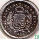 Peru 1 dinero 1864 (type 1) - Image 1