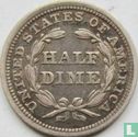 Vereinigte Staaten ½ Dime 1858 (ohne Buchstabe - Typ 2) - Bild 2