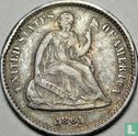 États-Unis ½ dime 1861 (1861/0) - Image 1