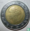 Italië 500 lire 1991 (bimetaal - type 2) - Afbeelding 2