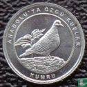 Türkei 1 Kurus 2020 "Eurasian collared dove" - Bild 2