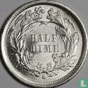 États-Unis ½ dime 1868 (S) - Image 2