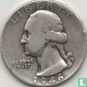 Verenigde Staten ¼ dollar 1946 (zonder letter) - Afbeelding 1