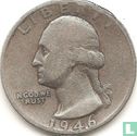 United States ¼ dollar 1946 (D) - Image 1