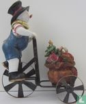 Snowman on bicycle - Image 3