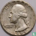 États-Unis ¼ dollar 1944 (D) - Image 1