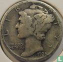 États-Unis 1 dime 1925 (S) - Image 1