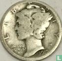 États-Unis 1 dime 1919 (S) - Image 1