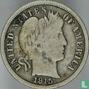 États-Unis 1 dime 1915 (S) - Image 1