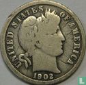 United States 1 dime 1902 (O) - Image 1