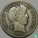 United States 1 dime 1903 (O) - Image 1