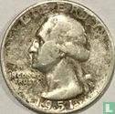 United States ¼ dollar 1951 (S) - Image 1