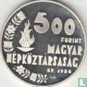 Hongarije 500 forint 1984 (PROOF) "Summer Olympics in Los Angeles" - Afbeelding 1