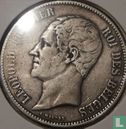 Belgium 5 francs 1850 (misstrike) - Image 2