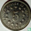 United States 5 cents 1871 - Image 2