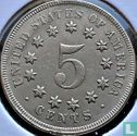United States 5 cents 1867 (type 2) - Image 2