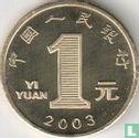 China 1 yuan 2003 "Year of the Goat" - Afbeelding 1
