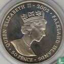 Falklandinseln 50 Pence 2002 (ungefärbte) "50th anniversary Accession of Queen Elizabeth II - Coronation coach" - Bild 1