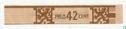 Prijs 42 cent - N.V. Willem II Sigaren Fabrieken Valkenswaard - Afbeelding 1