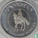Falklandinseln 50 Pence 2002 (ungefärbte) "50th anniversary Accession of Queen Elizabeth II - Queen on horse" - Bild 2
